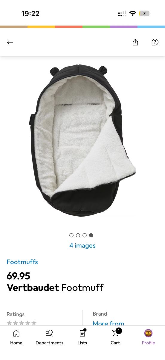 Sacchi a pelo: Footmuff Vertbaudet black car seat etc – Usato da Kilchberg ZH venduto da roz_qcj7 3