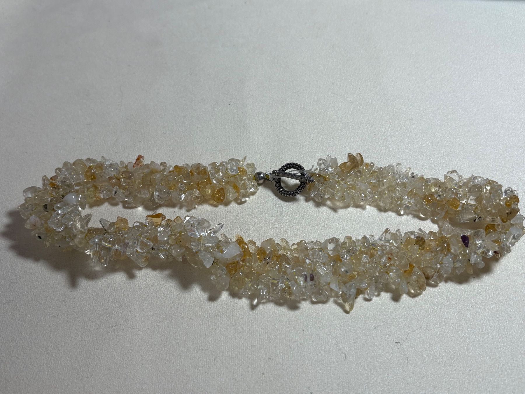Catenine: Fantastische Steinkette aus echtemCitrin, 45 cm lang – Usato da St. Peterzell venduto da verena40 1