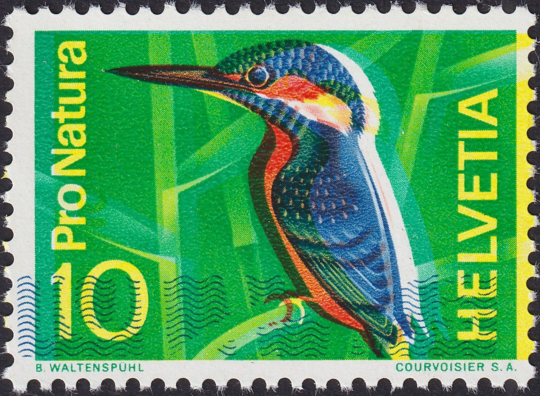 Tutti i francobolli: 1966, Nr.439.1.09 EISVOGEL mit SCHNEEPELZ **, Kat: 1800.-+ – Usato da Sursee venduto da Luzernerraute