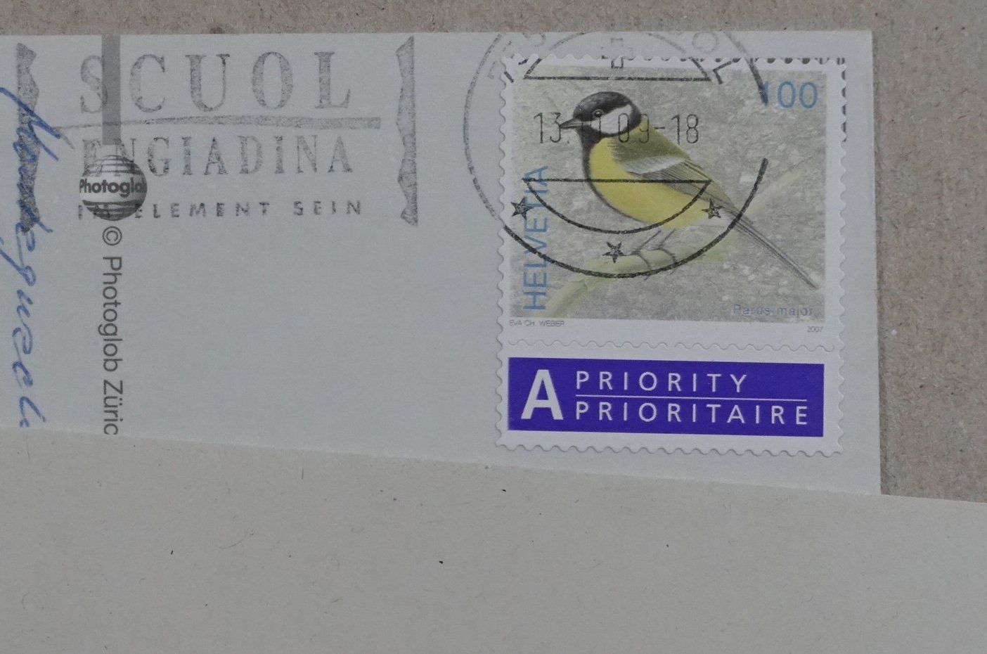 Cartoline postali: Scuol, 2009, Kirche, St.Georgskirche – Usato da Lenzburg venduto da fh1 1