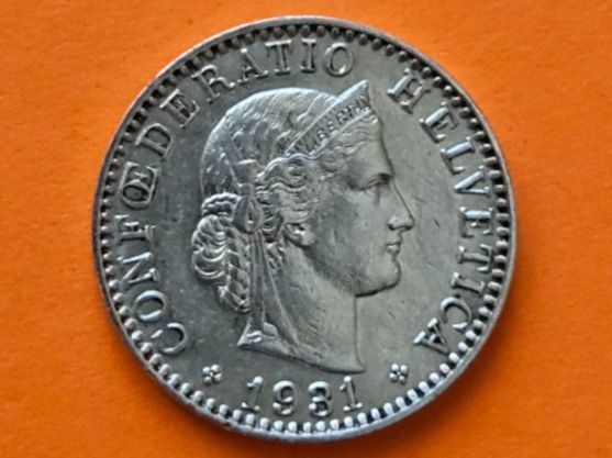 Toutes les monnaies: 20 Rappen 1931 ss-vz – D'occasion à Hinwil par Bell1894