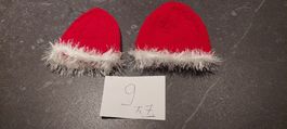 2 Deko Puppen Weihnachtsmützen neuwertig handgemacht