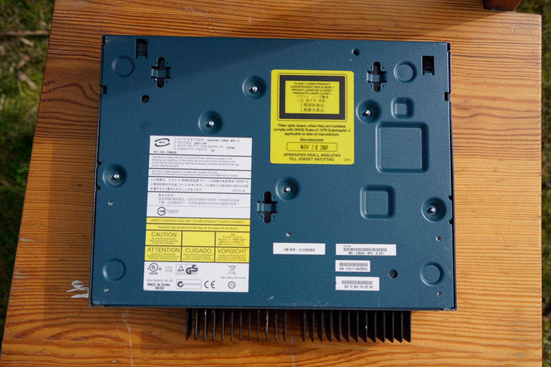 Cisco Hub & Switch: Cisco Catalyst 3560 Series PoE-8 Switch – Usato da Stein AG venduto da Laasery 3