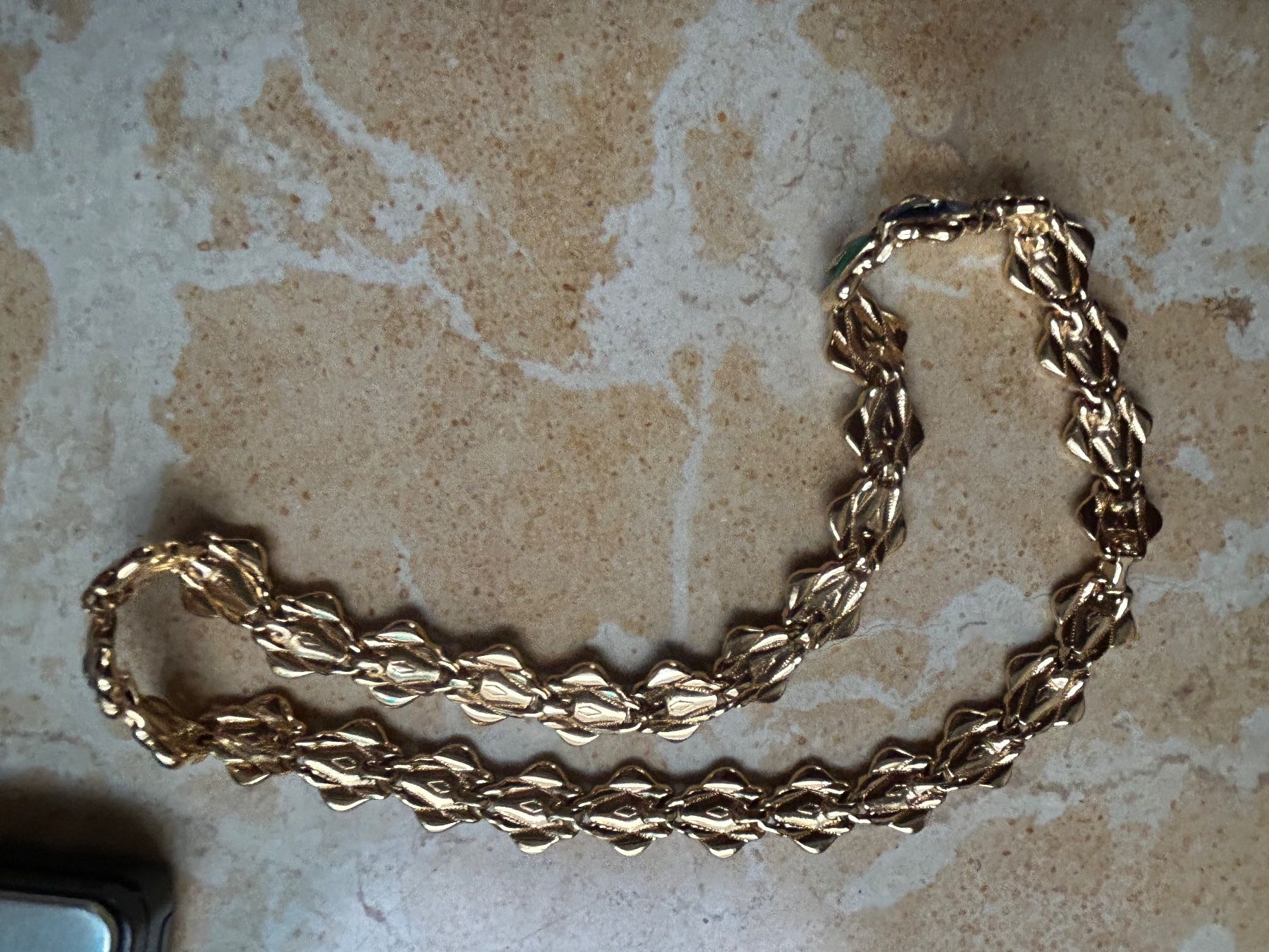 Ketten: Vintage Kette Emaille grün blau – Gebraucht aus Basel von bellespirit 6