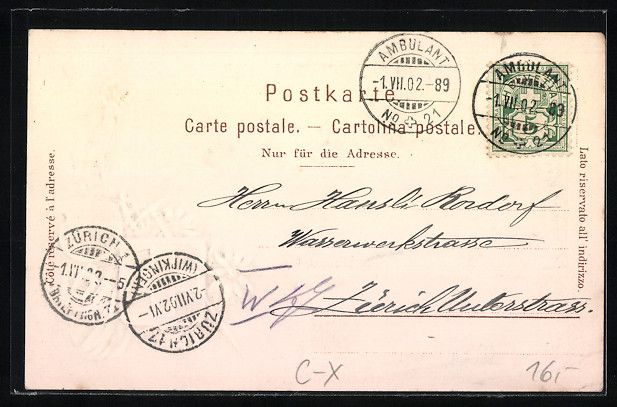 Cartoline postali: Rheinfelden, Stadtansicht mit Wasserpart – Usato da Berlin venduto da bartko-reher 1