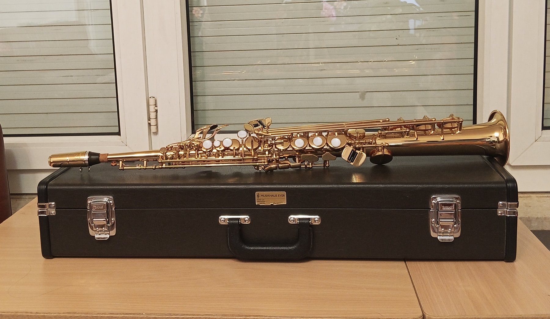 Yamaha Strumenti musicali: Saxophon Yamaha YSS_475 Sopran, Original – Usato da Allschwil venduto da B_M_W