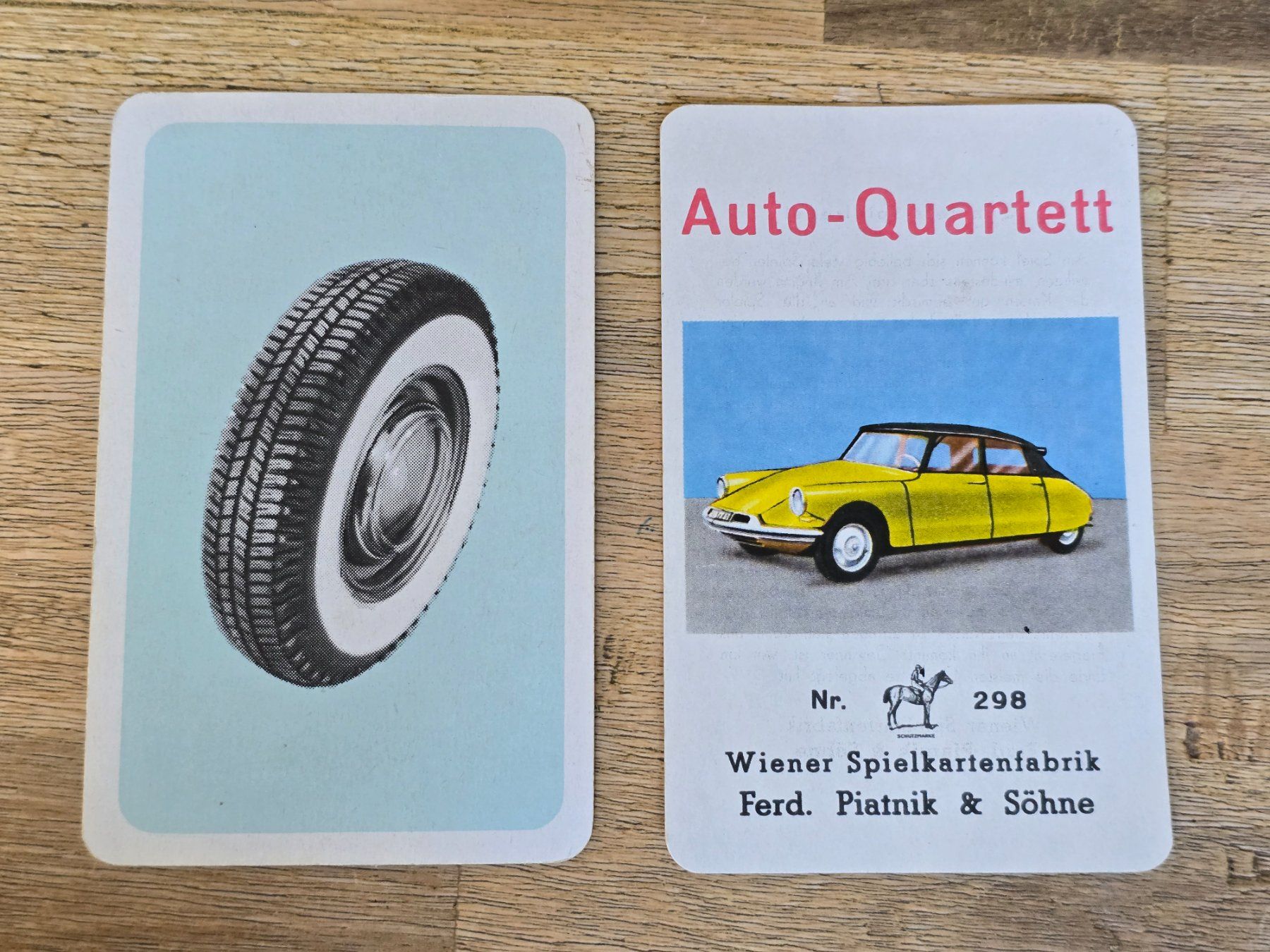Spiele: Auto Quartett Nr.298 Piatnik&Söhne 1962 – Gebraucht aus Güttingen von Odhin 5