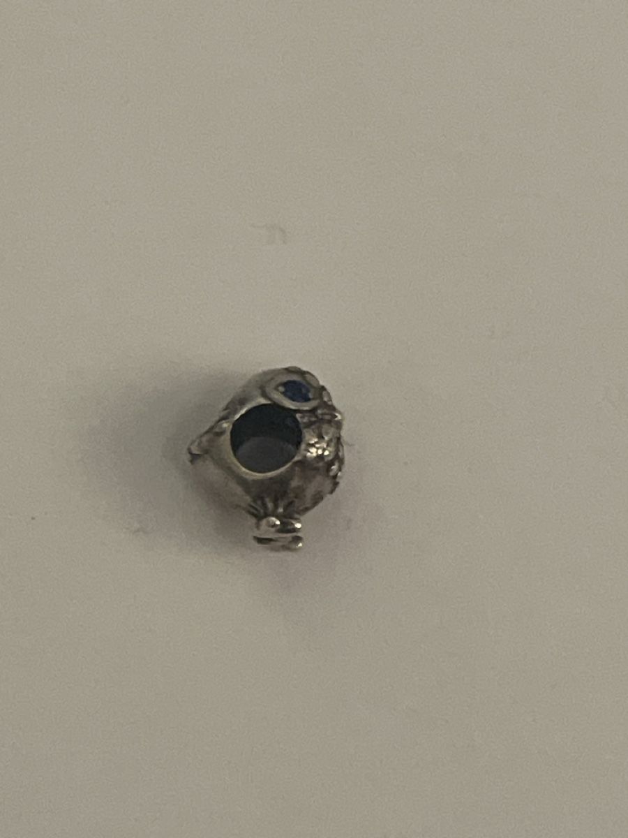 Pandora Ciondoli: Pandora Charm Eule/vogel 925 Silber mit blauen Steinen! – Usato da Luzern venduto da Wusjx 1