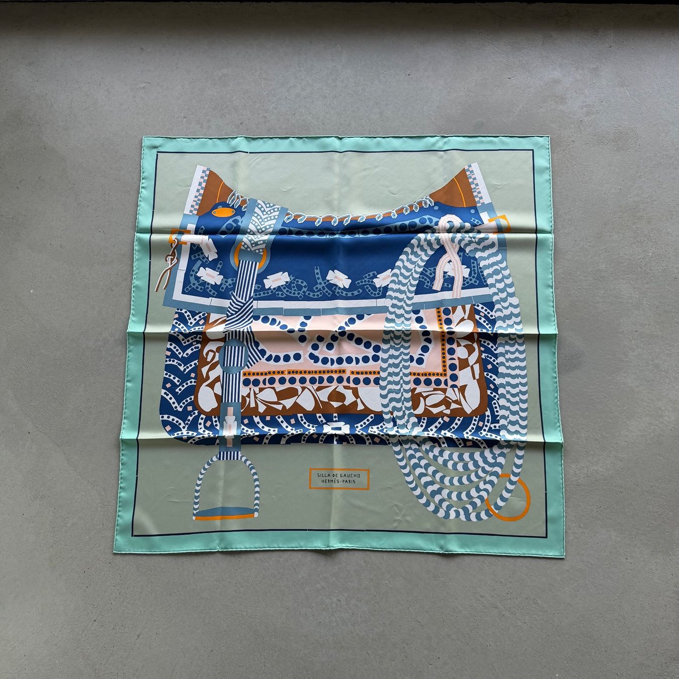 Hermès Foulard & Sciarpe: Hermès Carré 90 - Silla de Gaucho – Usato da St-George venduto da alaixee 2
