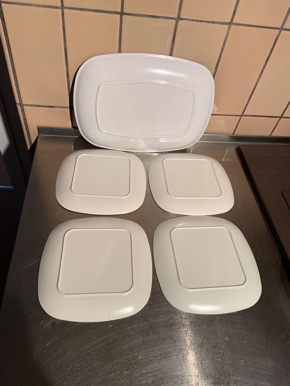 Set di piatti: Fondue-Teller Set 50er Jahre – Usato da Arboldswil venduto da Sonnenelfe 2