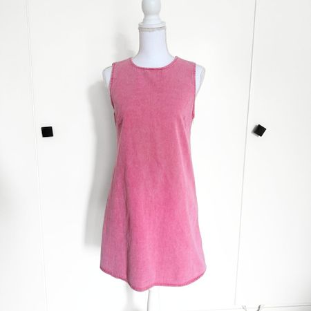 SHEIN Robe Rose en Jeans 100% Coton - Taille S - NEUVE