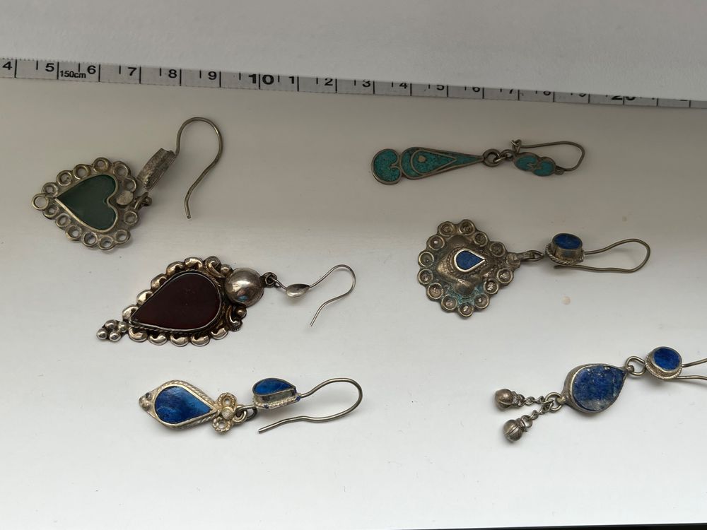 Boucles D'Oreilles En Argent Avec Pierre – Modèle L45 – Occasion