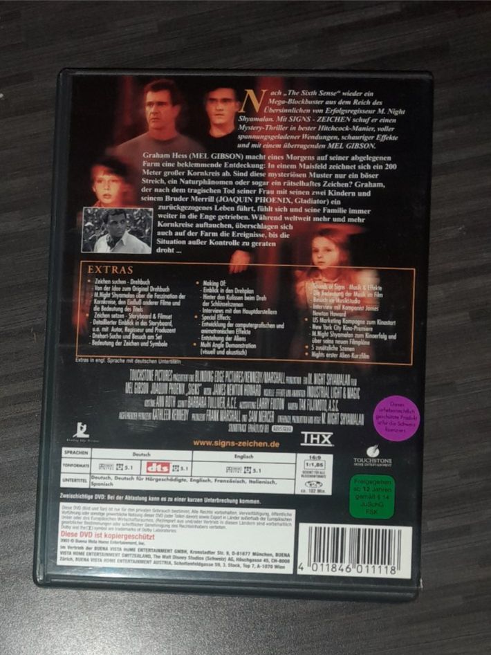Tutti i DVDs: Zeichen (Signs) DVD Mel Gibson – Usato da Steffisburg venduto da FutureOne 1