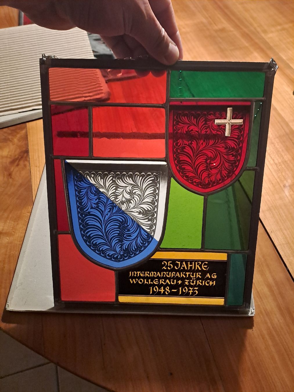 Foto & Immagini: Glasbild mit farbigem Glas – Usato da Steinerberg venduto da mat_h2m5