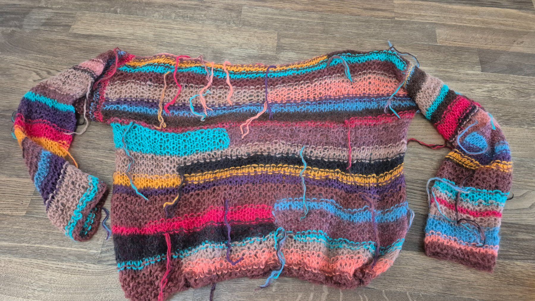 Pullover & Sweatshirts: Handmade mohair colorful sweater – Gebraucht aus Zürich von monadiederich 1
