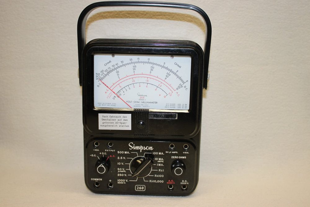 Simpson Multimeter 260 Analog Kaufen auf Ricardo