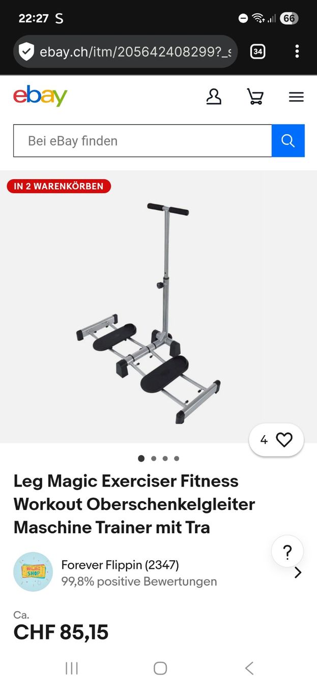 Hometrainer: Leg Magic Fitnessgerät – Usato da Zürich venduto da moniigaga 1