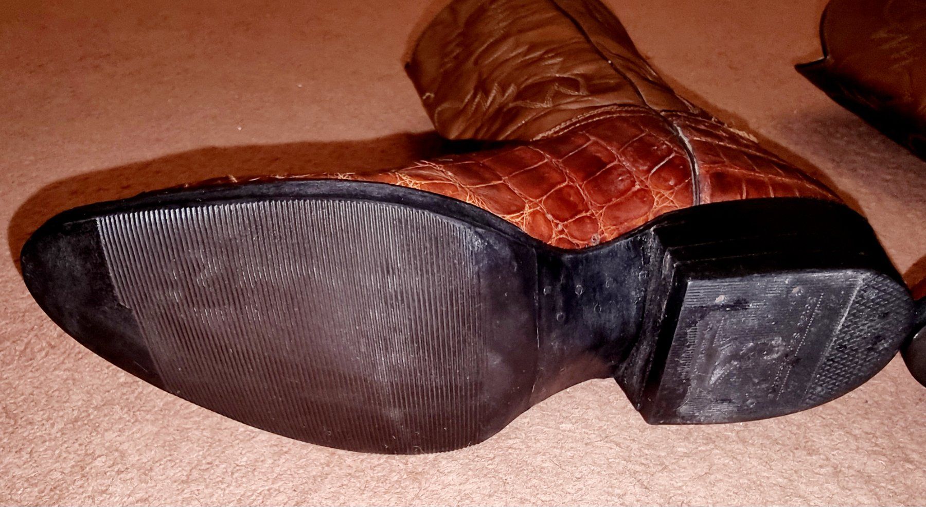 Scarpe da uomo: Bottes Santiag ALIGATOR VÉRITABLE "made in Mexico" – Usato da LAUSANNE venduto da Mistersound 3