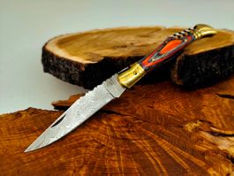Laguiole Damast Messer Klappmesser echtes Damastmesser