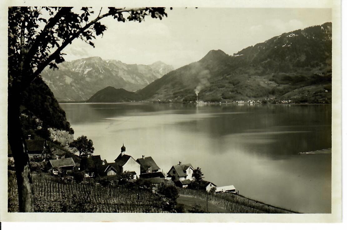 Ansichtskarten: Quinten am Walensee - Bahnpost 1944 – Gebraucht aus Hochdorf von Ziegel-16