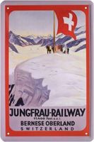 Blechschild-JUNGFRAU-RAILWAY BERNER OBER