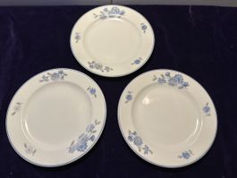 3 Dessert-Teller Langenthal Suisse Hud Meyer Söhne, Vintage!