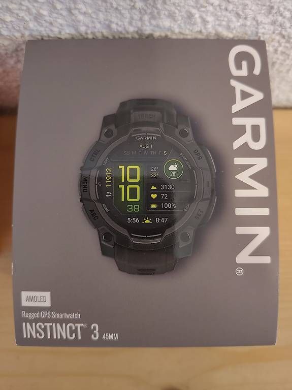 Smartwatch: Garmin Instinct 3 Amoled 45mm – D'occasion à Mels par alpinist.