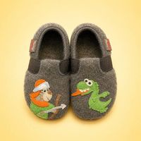 Living Kitzbuehel Kinder Finken grau mit Drache und Ritter