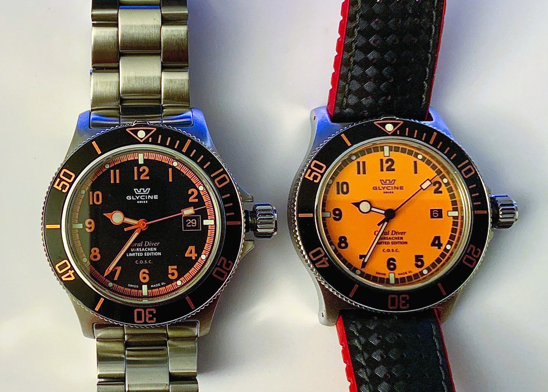 Glycine Orologi: Glycine Combat Diver, Twin-Set, Full Set /COSC Chronometer – Usato da Basel venduto da inok66 2