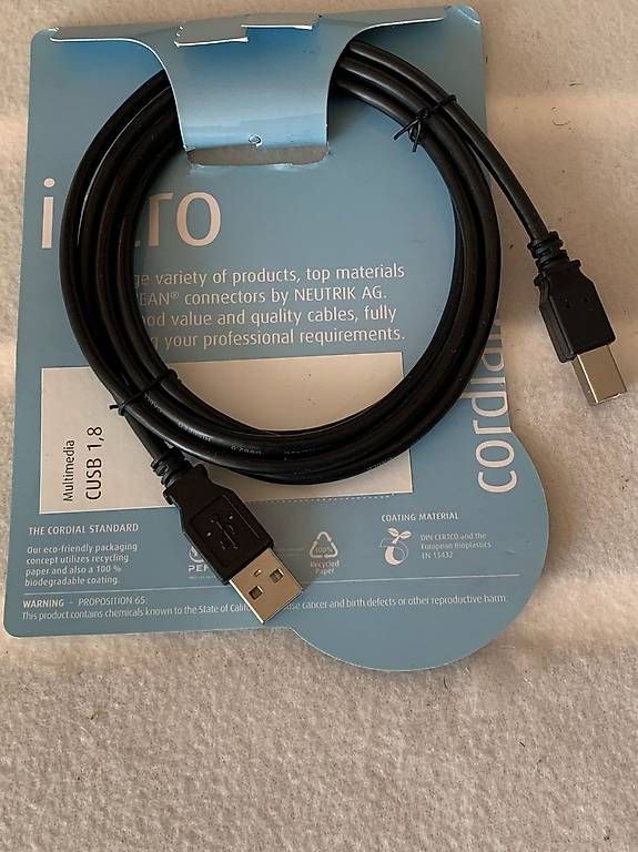 Cavi: Cordial CUSB 1.8 (1.80 m, USB) .63 – Usato da Schötz venduto da amore14 1