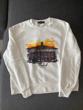 Weisses Madrid Sweatshirt, Grösse XS, neuwertig!