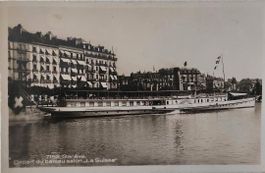 Genève -  Départ du bateau salon  "LA SUISSE" - 1937