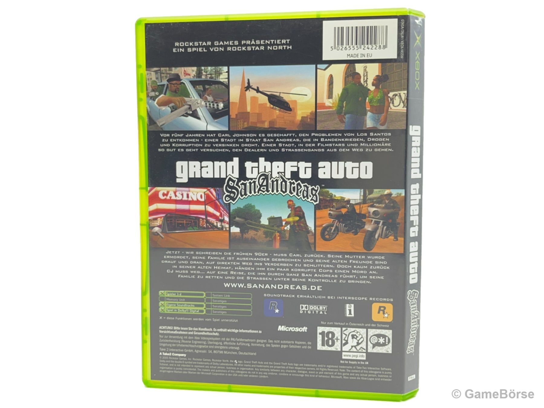 Microsoft Spiele: Xbox Grand Theft Auto San Andreas – Gebraucht aus Stettfurt von GameBoerse 1