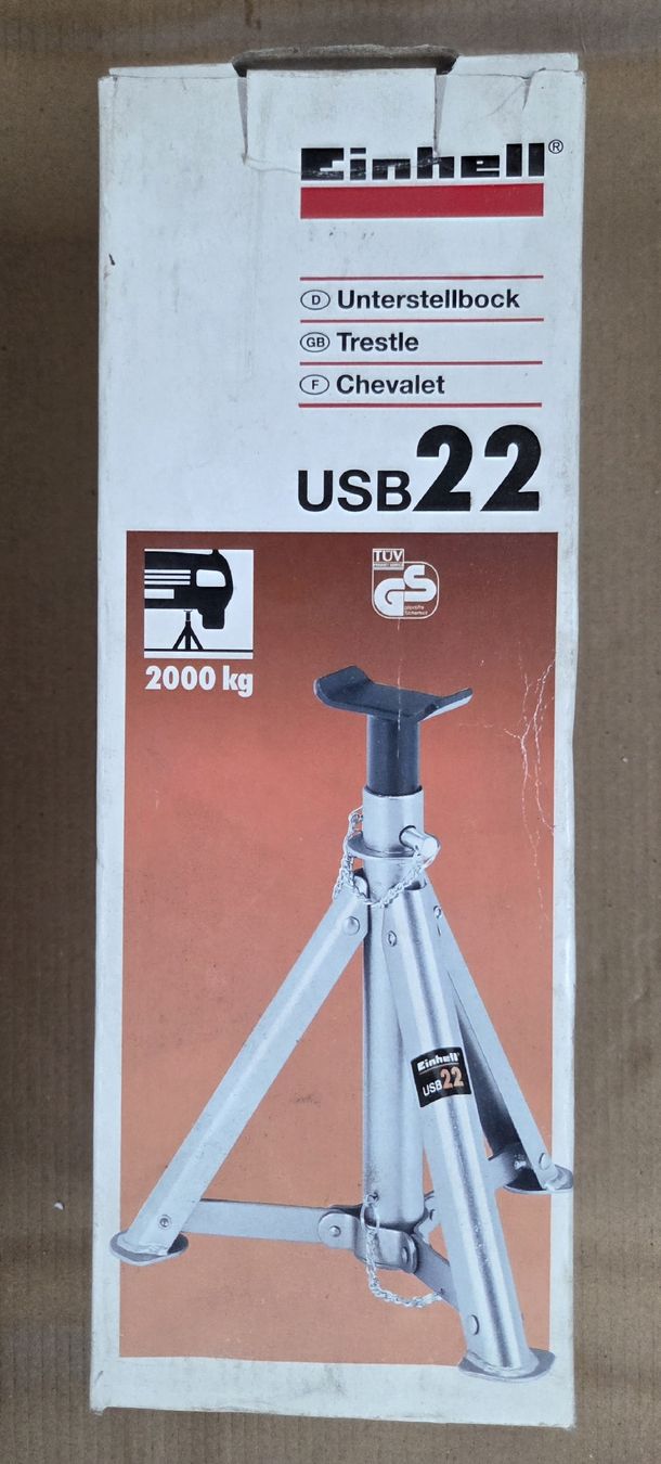 Piattaforme elevatrici & Crick: Einhell 2 Unterstellböcke USB 22 klappbar 2000 kg – Usato da Kirchberg SG venduto da Bibsli 1