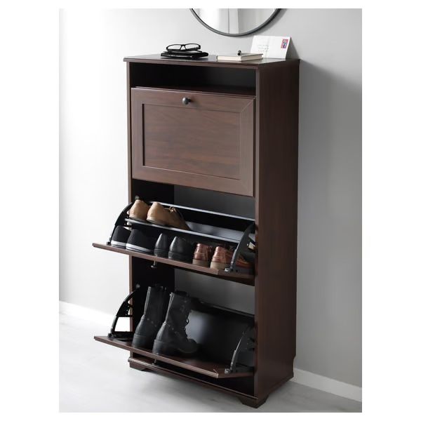 Armoires: Schuhschrank Brusali braun mit Ablagefach – D'occasion à Dottikon par luc_zd8x 2