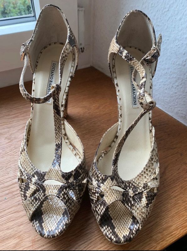 Scarpe da donna: Sandales Luciano Barachini cuir python serpent 40 – Nuovo (secondo la descrizione) da Geneve venduto da Monthoux13 1