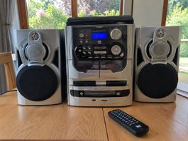 DUAL MP 301 DAB+HiFi Stereoanlage,Plattenspieler,CD,Kassette