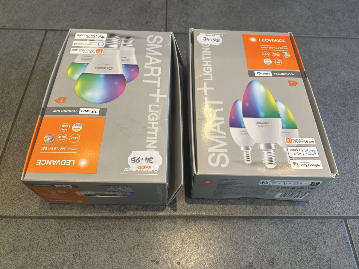 Lampade: Ledvance Smart Plus LED Set E27  8W Amazon Google Levance – Nuovo e nell'imballaggio originale da Mühledorf SO venduto da Dania77