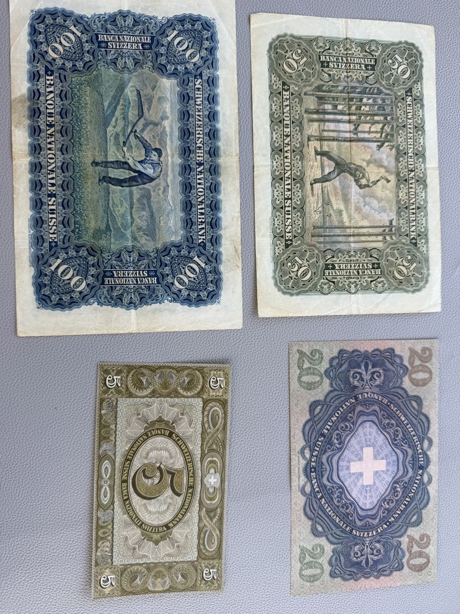 Banconote: Lot de 4 billets de banque suisse – Usato da Posieux venduto da Pitchou2016 5