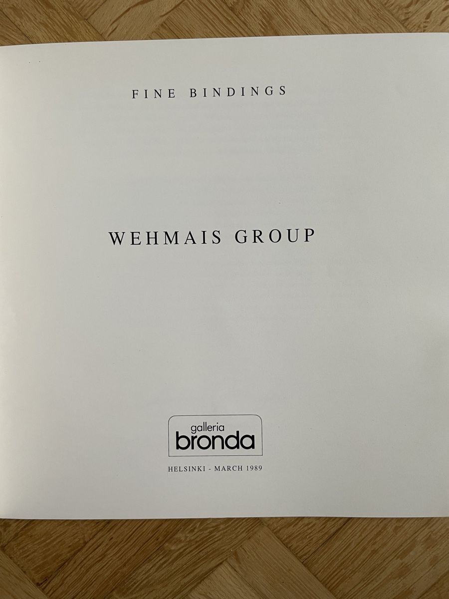 Libri: Hugo Peller Fine Bindings Wehmais Group – Usato da Solothurn venduto da gamma999 1