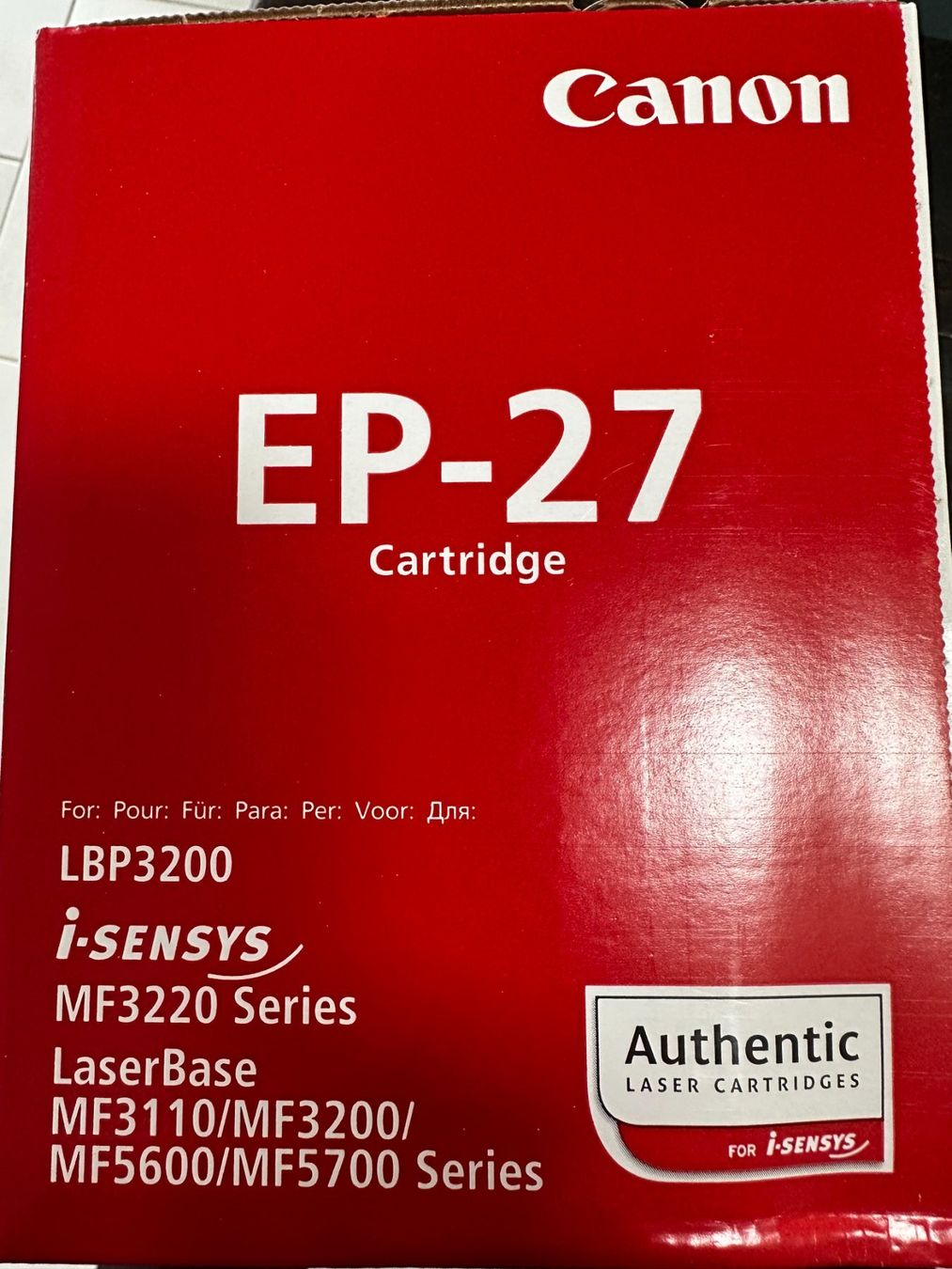 Canon Druckerpatronen & Toner: Canon Toner EP27 – Neu und originalverpackt aus Laupen ZH von Mcafi02