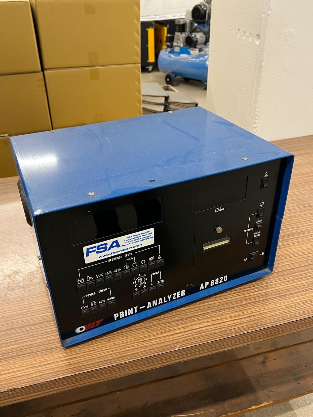 Misurare: VLT Print Analyzer AP 8820 – Usato da Aarwangen venduto da fsa-maschinen