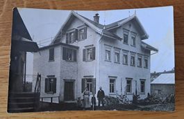 Ansichtskarte Appenzell Familie vor dem Haus 1912