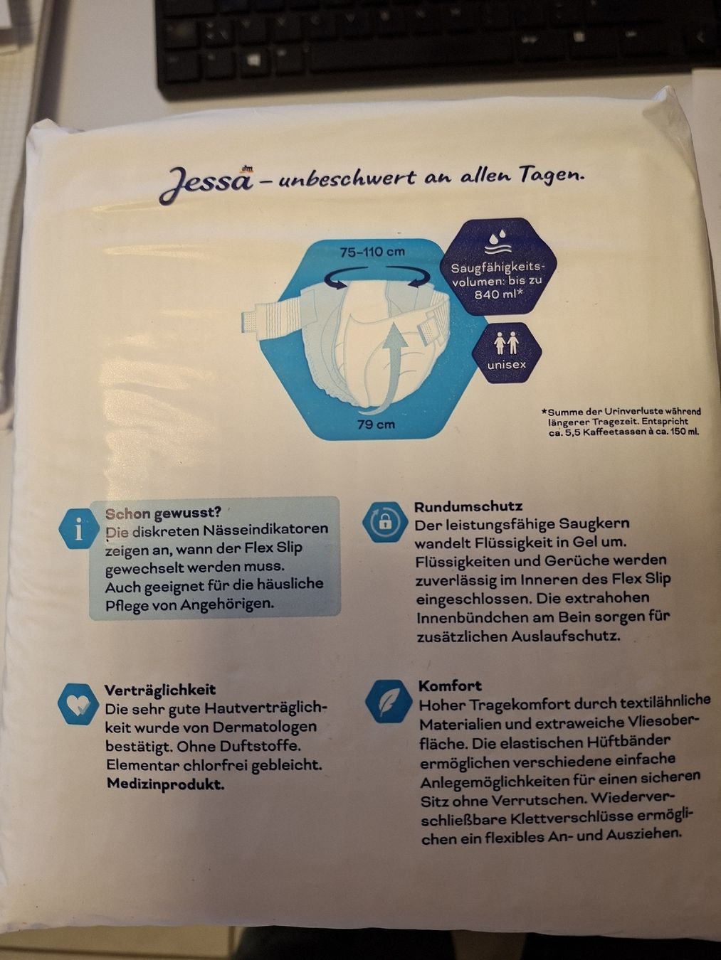 Secchi per pannolini & Pannolini: Jessa Diskret Flex Slip Grösse M – Nuovo e nell'imballaggio originale da Oetwil am See venduto da Barclay64 2