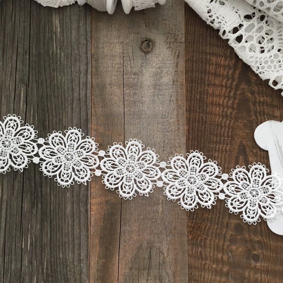 Tessuti: Spitzenband Weiss 160 cm - Shabby Chic – Nuovo (secondo la descrizione) da Thun venduto da Rowaner