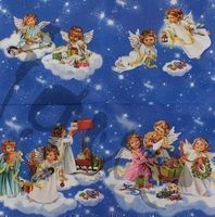 Serviette angels with toys (1233) 2Stk.