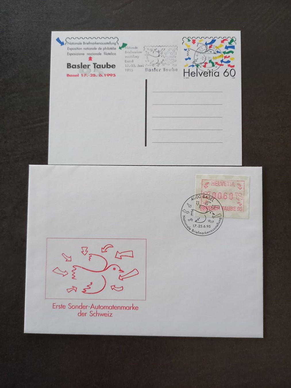 Alle Briefmarken: Basler Taube 1995 – Gebraucht aus Courtételle von Chris28