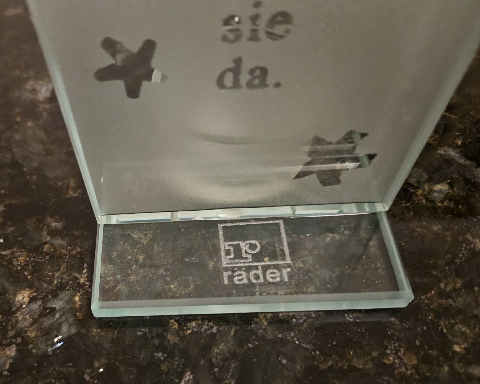 Portacandele: Teelichthalter aus Glas mit Spruch - Winterdeko – Usato da Rickenbach b. Wil venduto da cornetta 3
