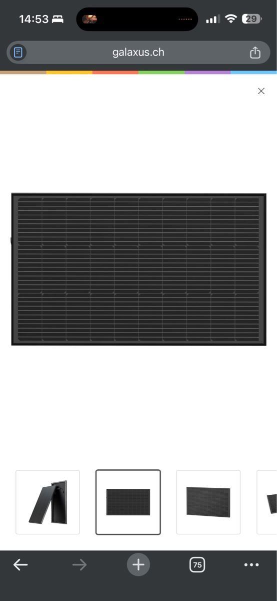 Ecoflow Dispositivi a energia solare: EcoFlow Solar Panel - 100w - neu - nie verwendet – Nuovo (secondo la descrizione) da Zürich venduto da PIratedan 2