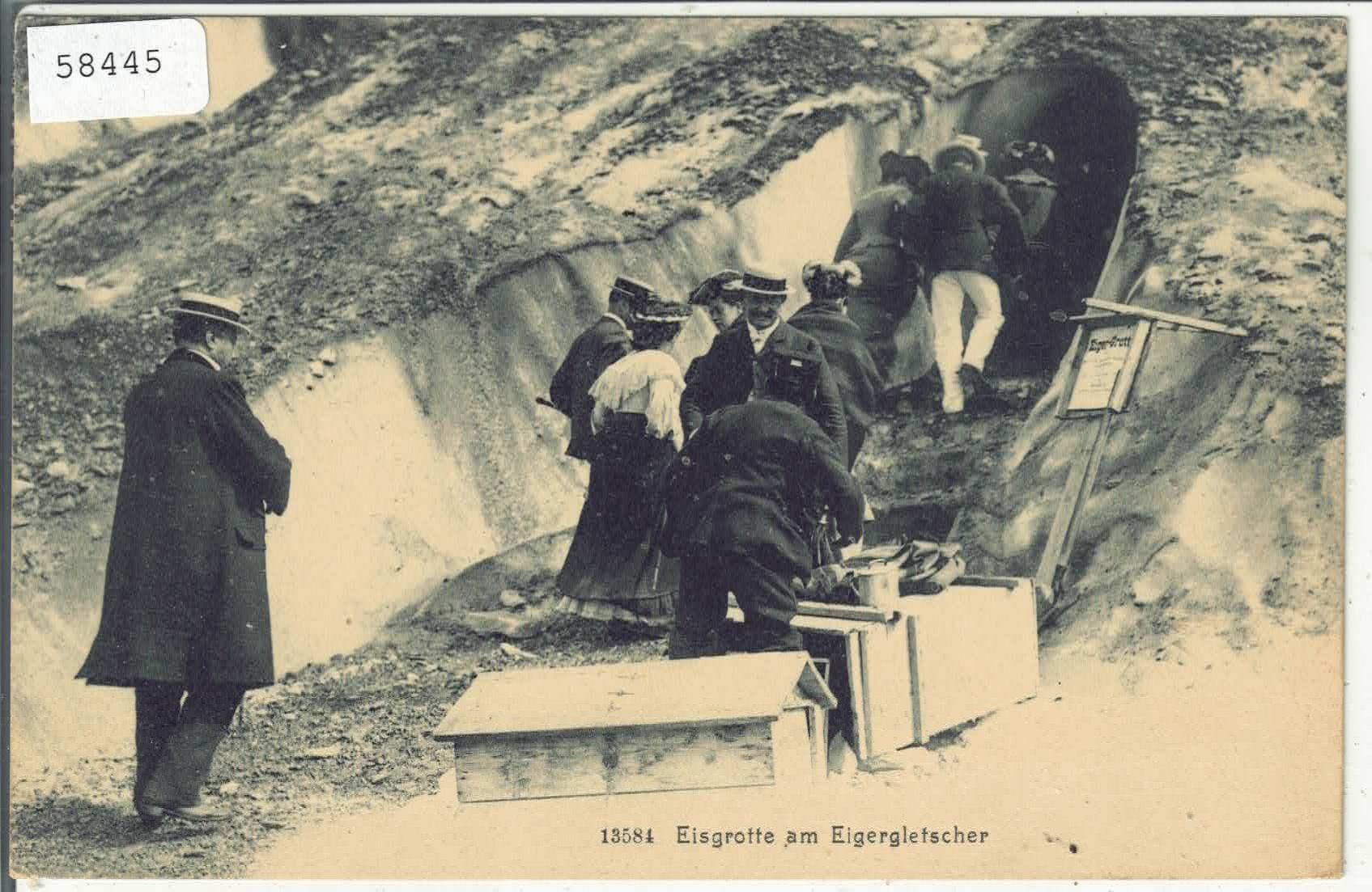 Cartes postales: Eisgrotte am Eigergletscher - animee – D'occasion à Ettingen par Kartenplanet